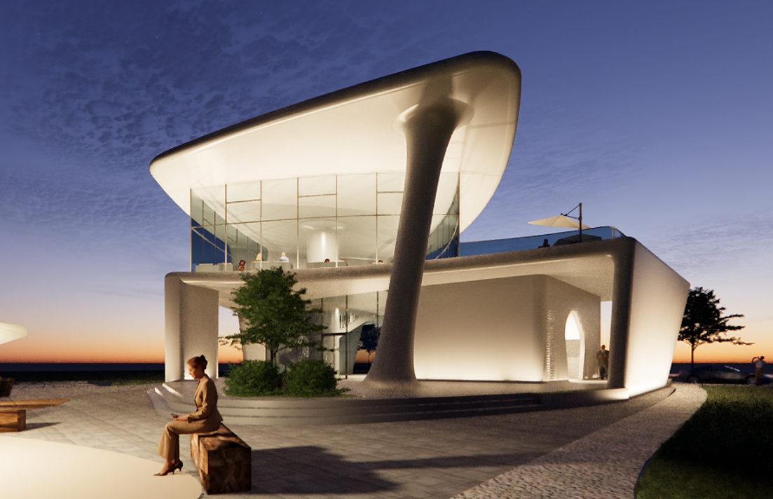 高鐵站2層商業建筑